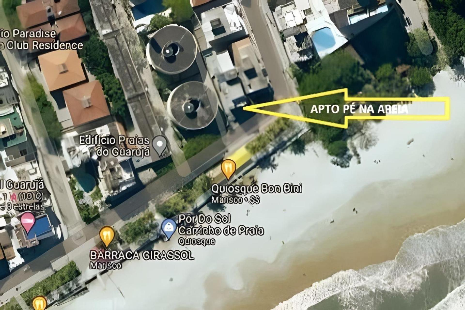 גוארויה 25C - Pe Na Areia Da Praia Do Tombo + Roupas De Cama + Vivo Fibra מראה חיצוני תמונה